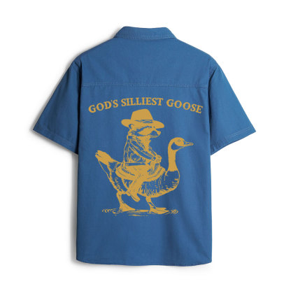 God's Silliest Goose Christian Work Shirt