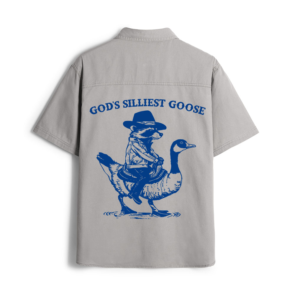 God's Silliest Goose Christian Work Shirt