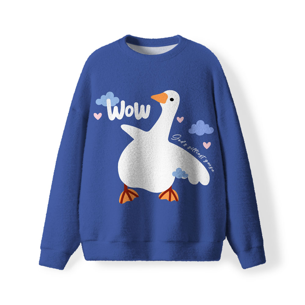 God's Silliest Goose Furry Christian Lightweight Sweater