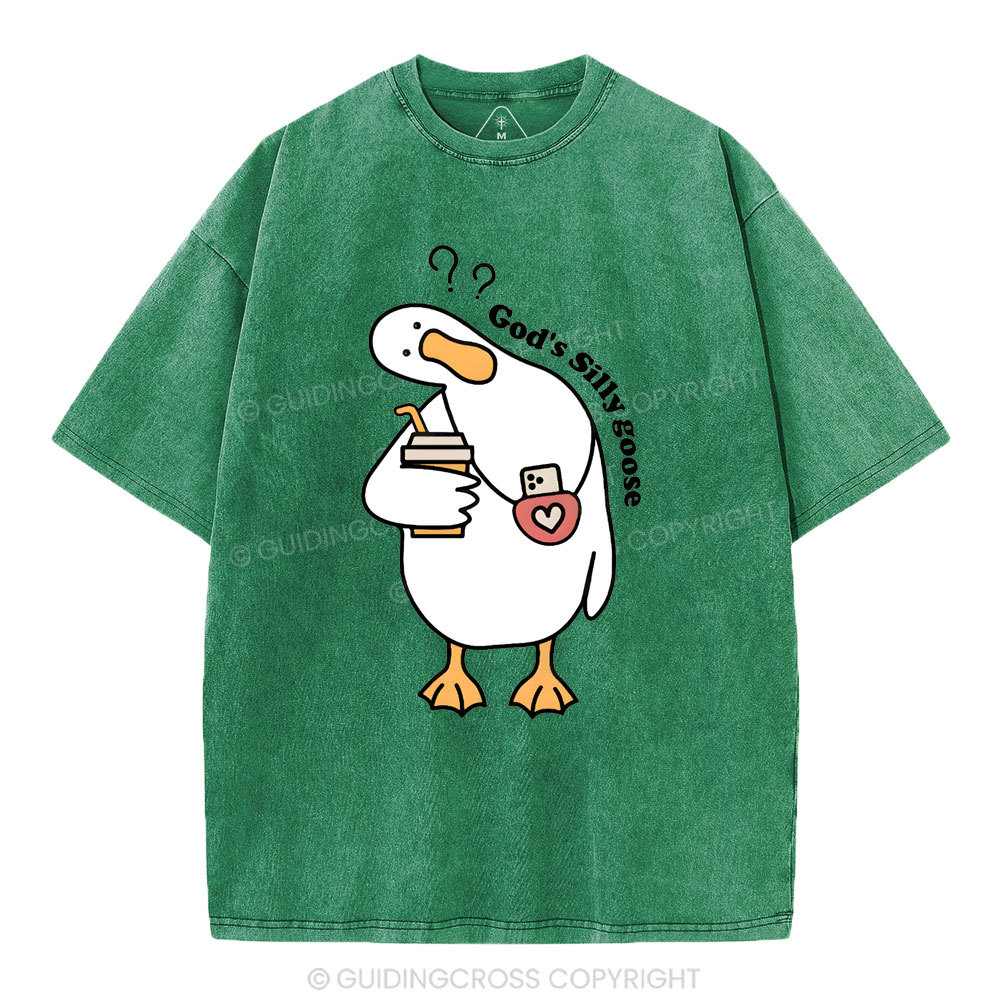 God's Silly Goose Christian Washed T-Shirt