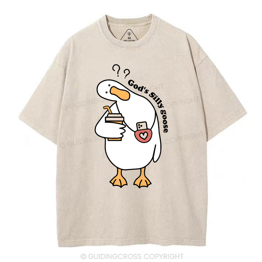 God's Silly Goose Christian Washed T-Shirt