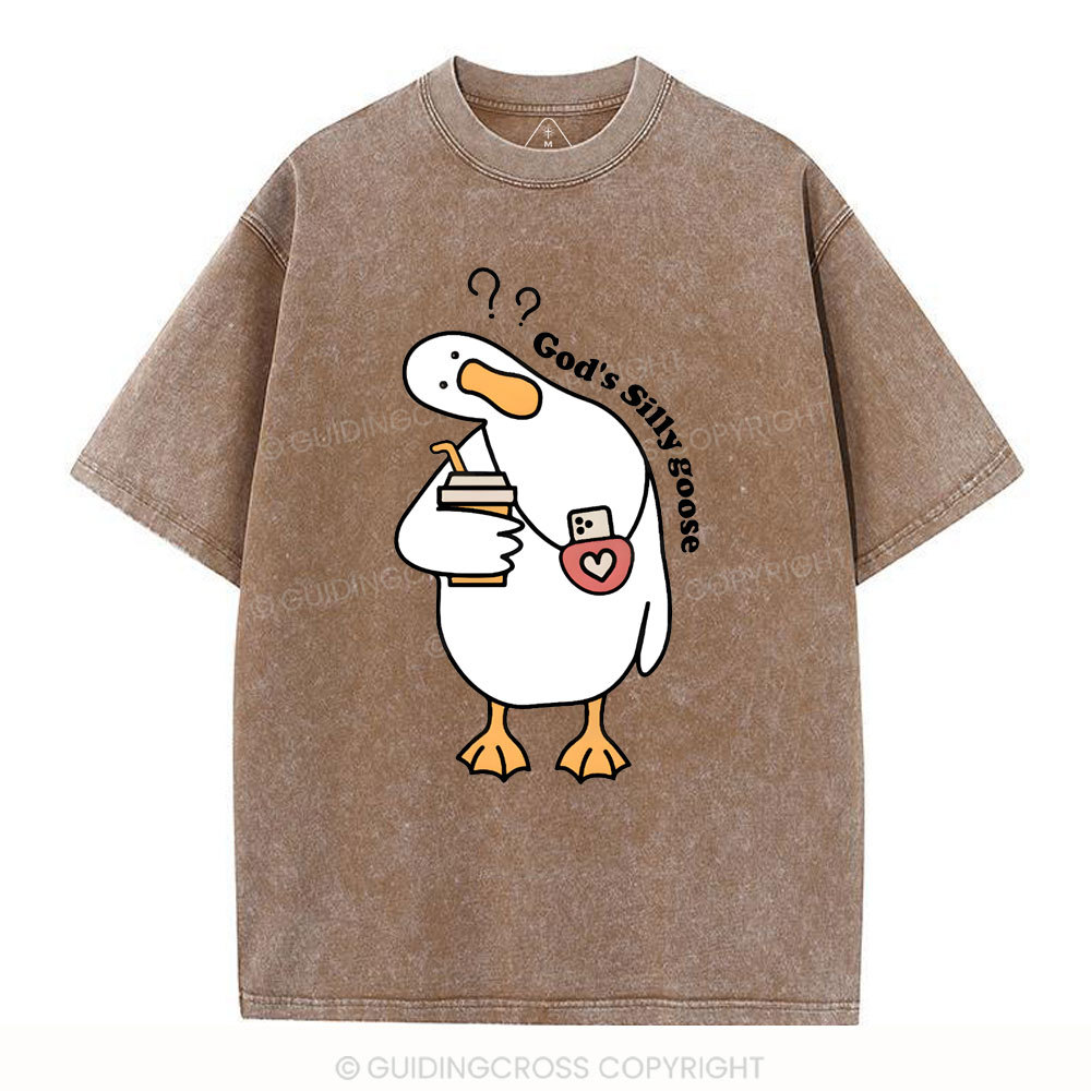 God's Silly Goose Christian Washed T-Shirt