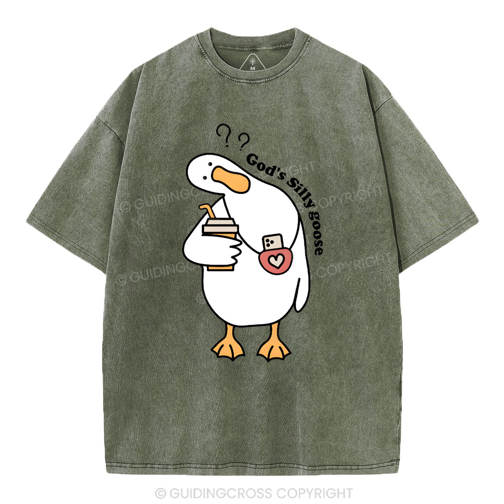 God's Silly Goose Christian Washed T-Shirt