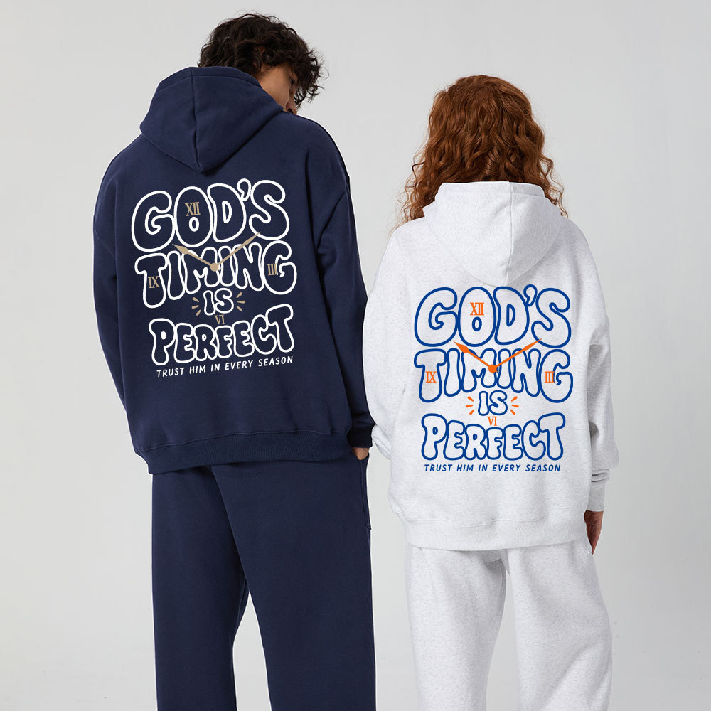 God’s Timing Is Perfect Premium Fleece Hoodie Set