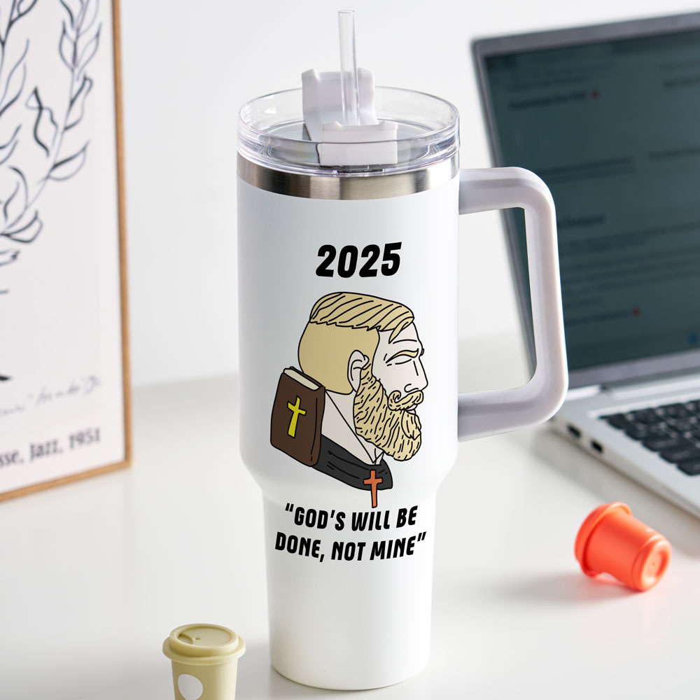 God's Will Be Done Not Mine Christian 40OZ Tumbler