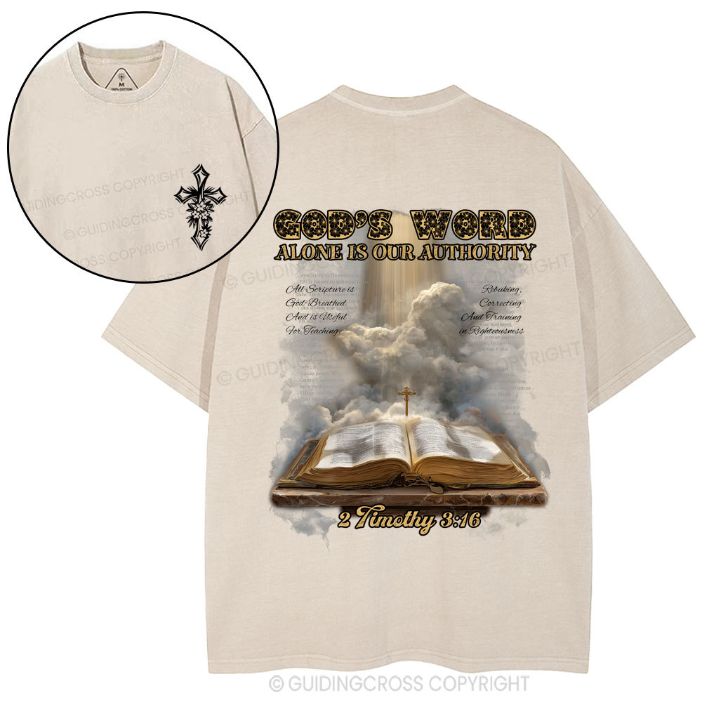 God's Word Christian Washed T-Shirt