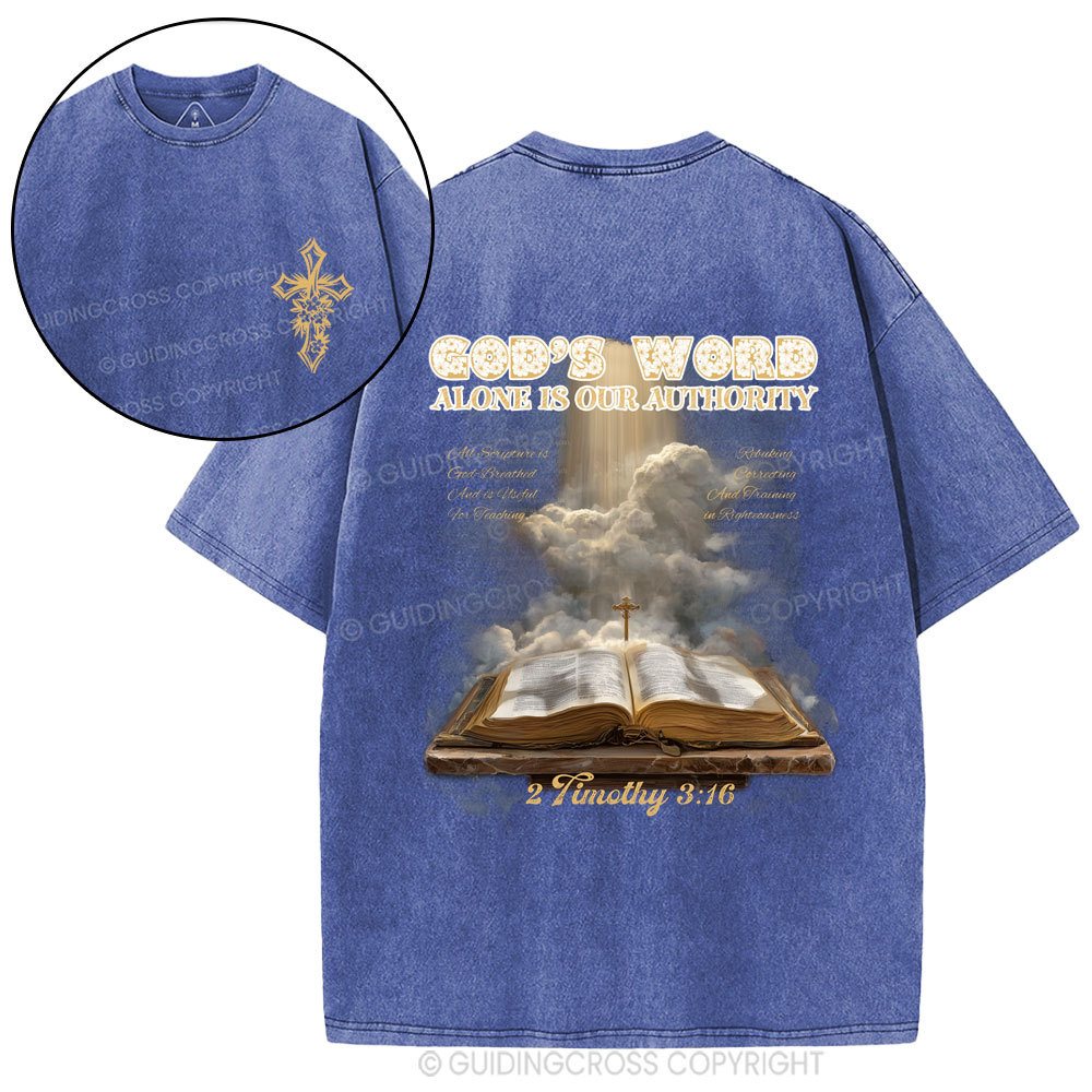 God's Word Christian Washed T-Shirt