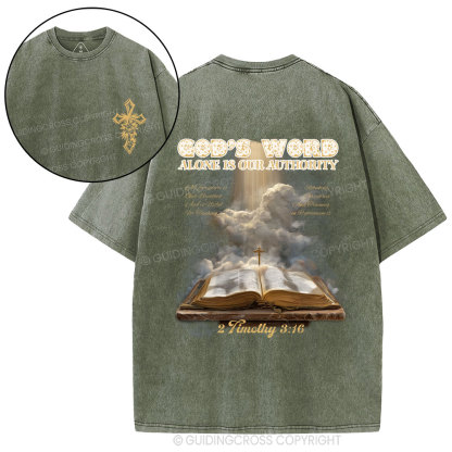 God's Word Christian Washed T-Shirt