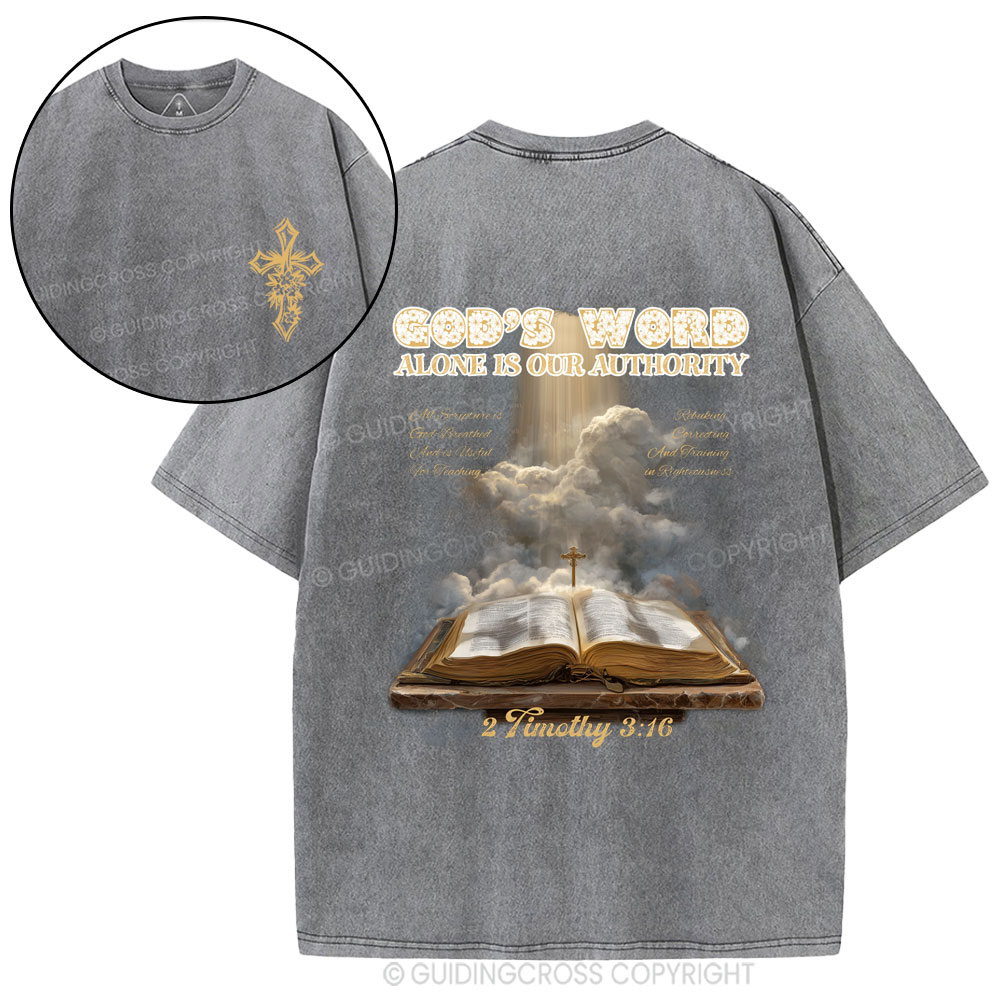 God's Word Christian Washed T-Shirt