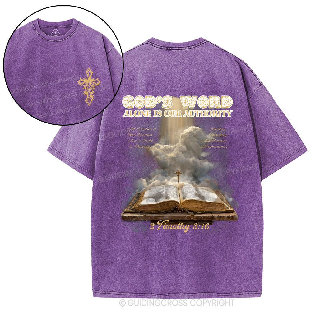 God's Word Christian Washed T-Shirt