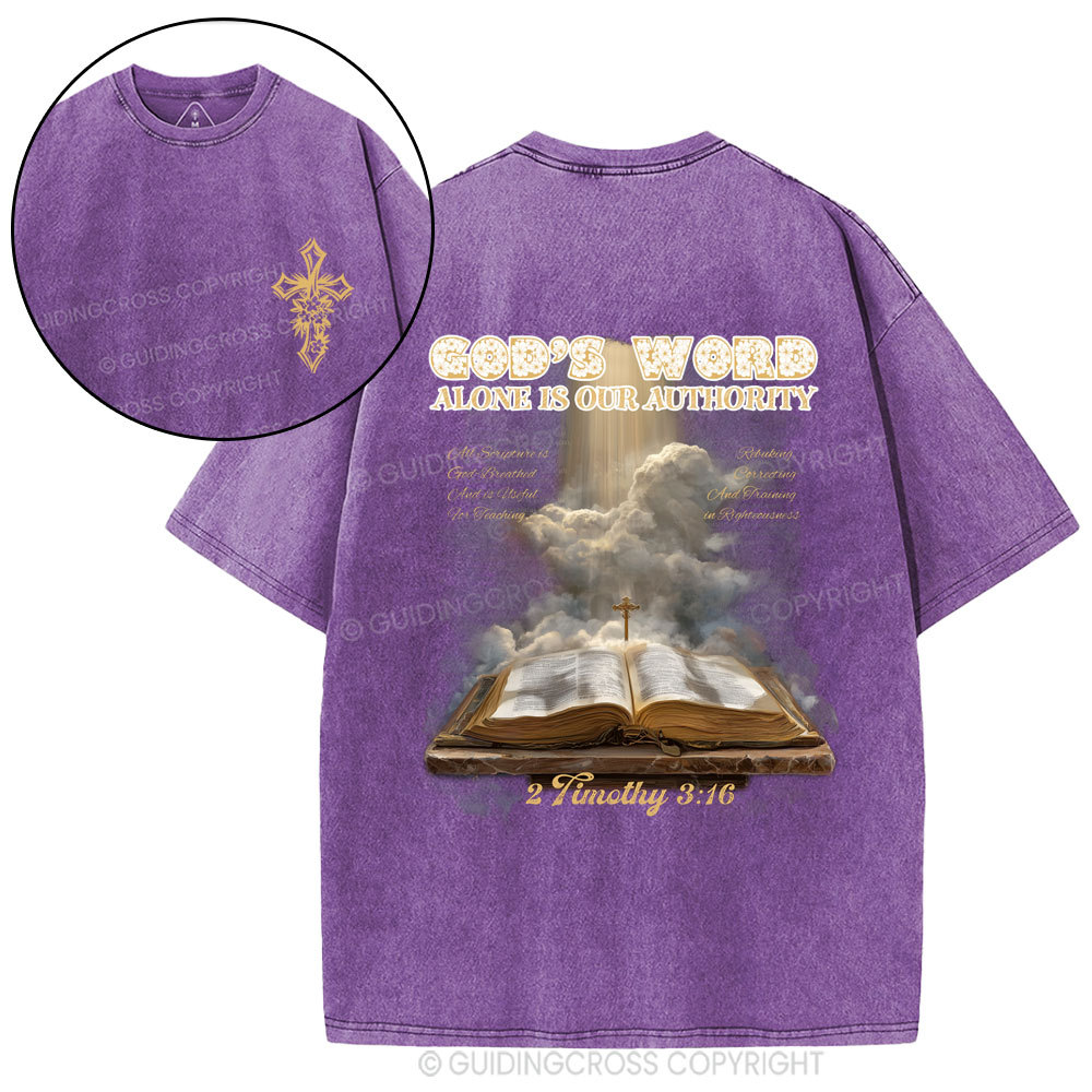 God's Word Christian Washed T-Shirt