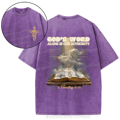 God's Word Christian Washed T-Shirt