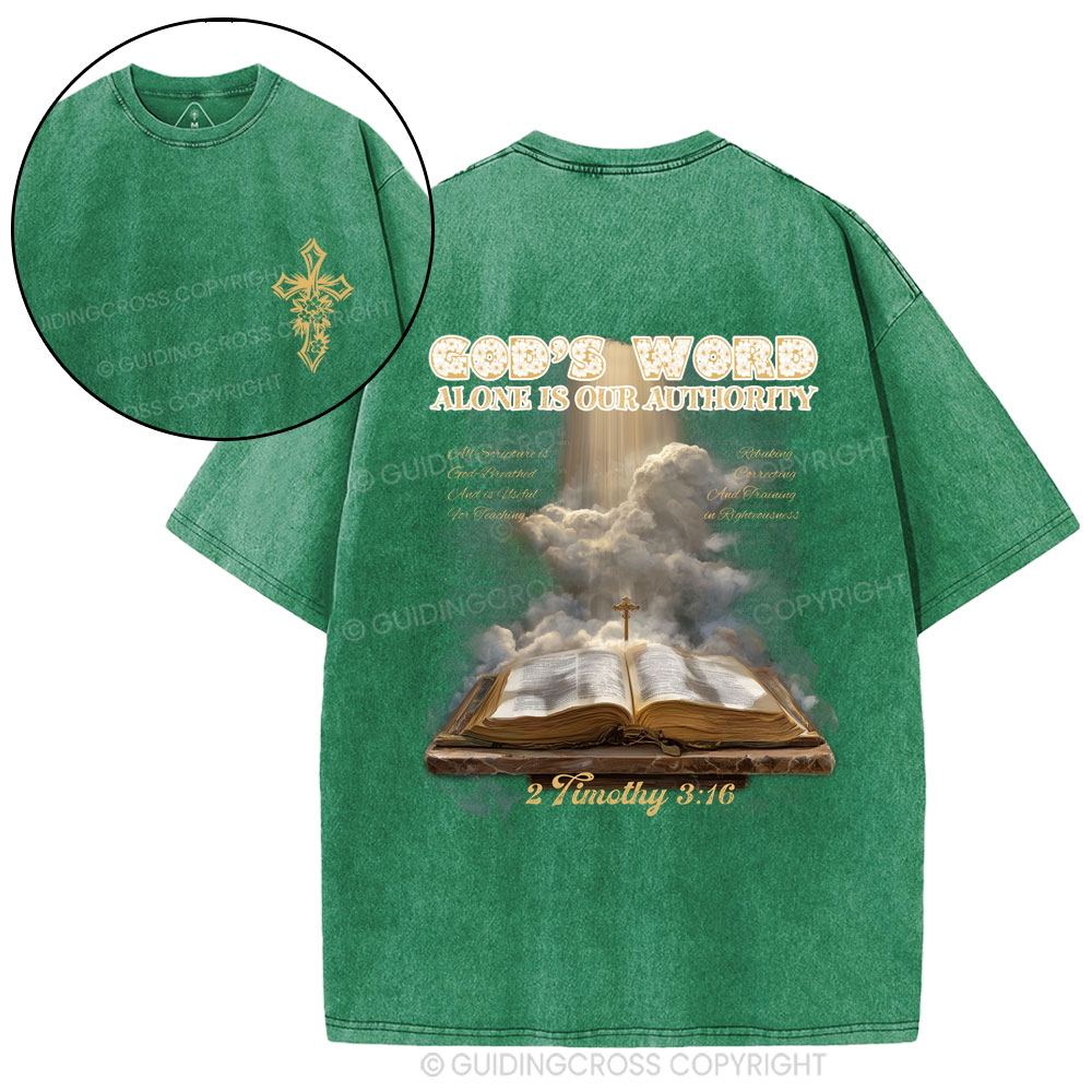 God's Word Christian Washed T-Shirt