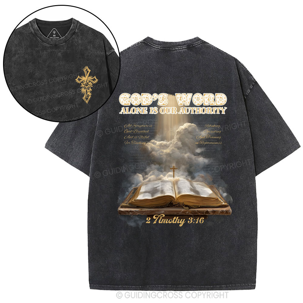 God's Word Christian Washed T-Shirt