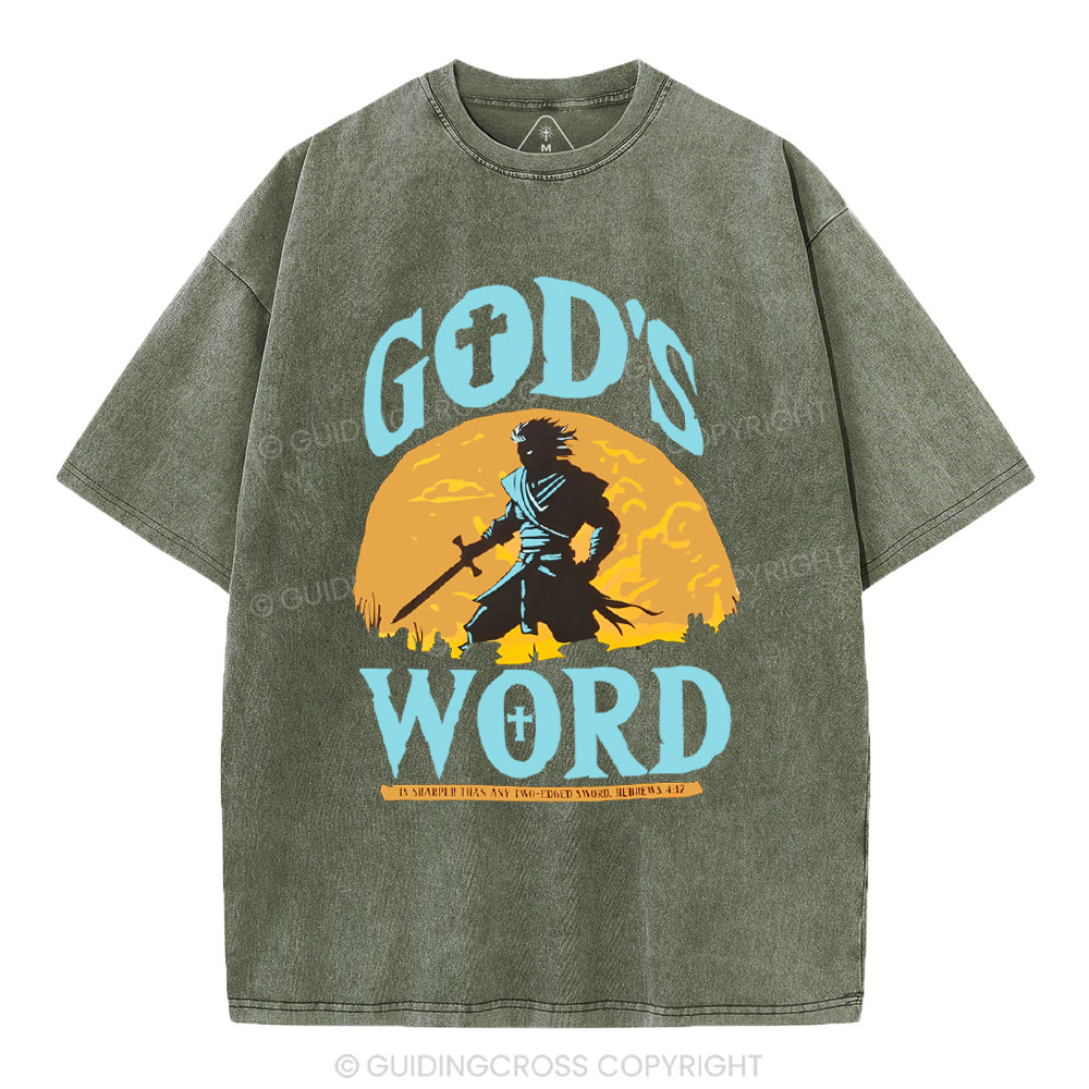 God's Word  Christian WashedT-Shirt