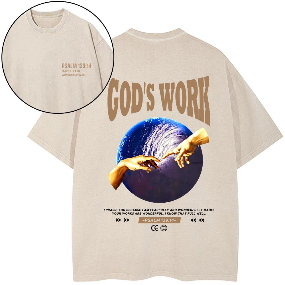 God's Work Christian Washed T-Shirt