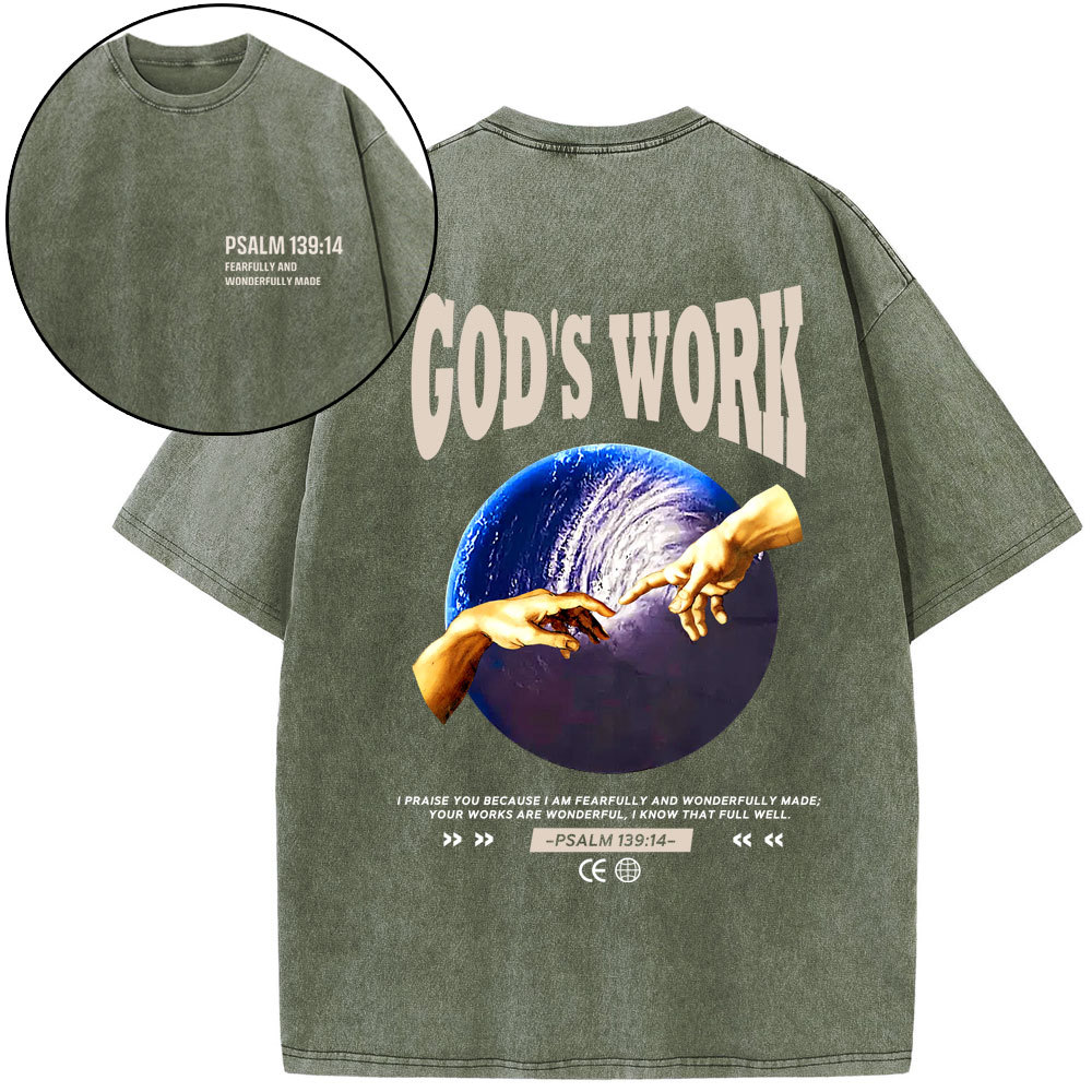 God's Work Christian Washed T-Shirt
