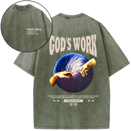 God's Work Christian Washed T-Shirt