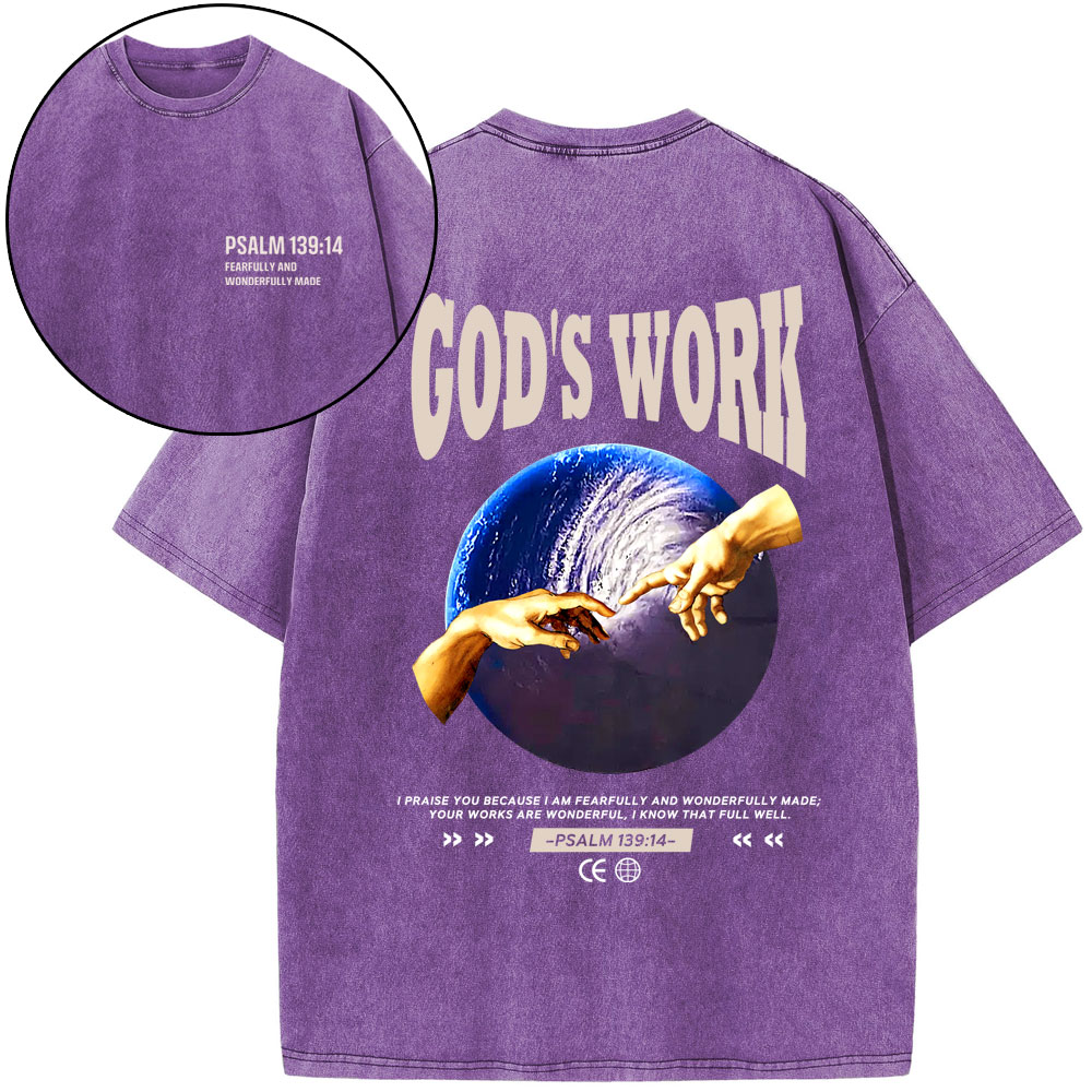 God's Work Christian Washed T-Shirt