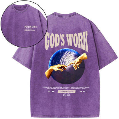 God's Work Christian Washed T-Shirt
