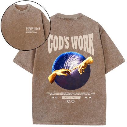 God's Work Christian Washed T-Shirt