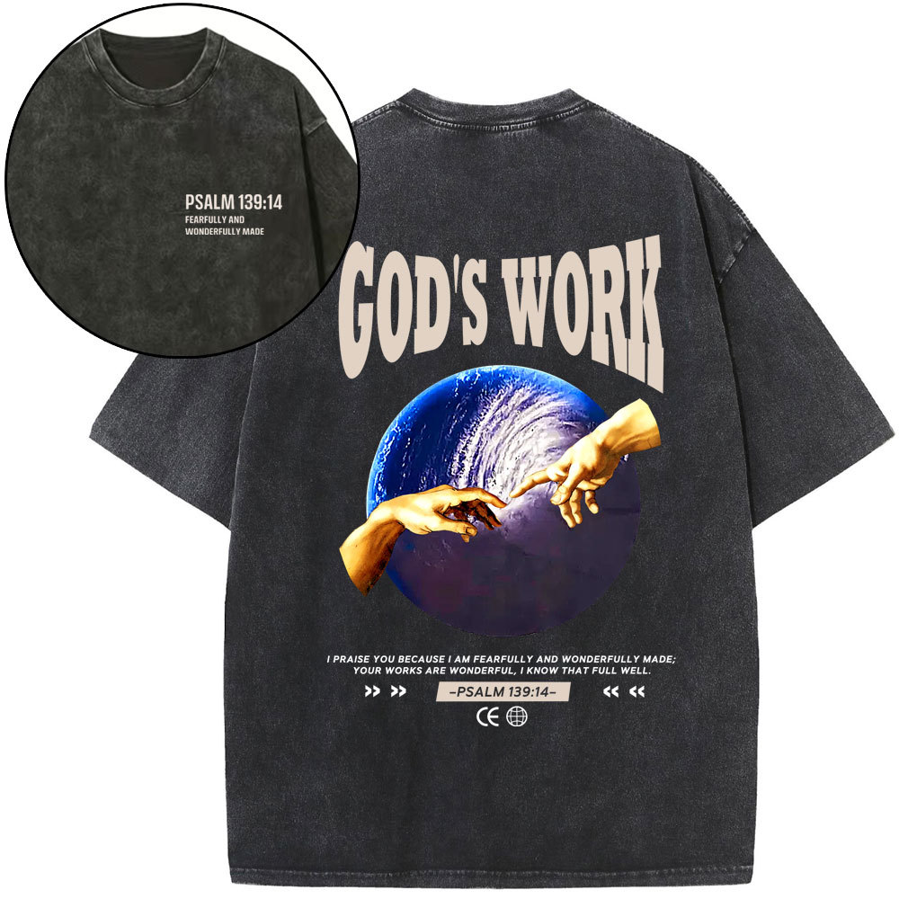 God's Work Christian Washed T-Shirt