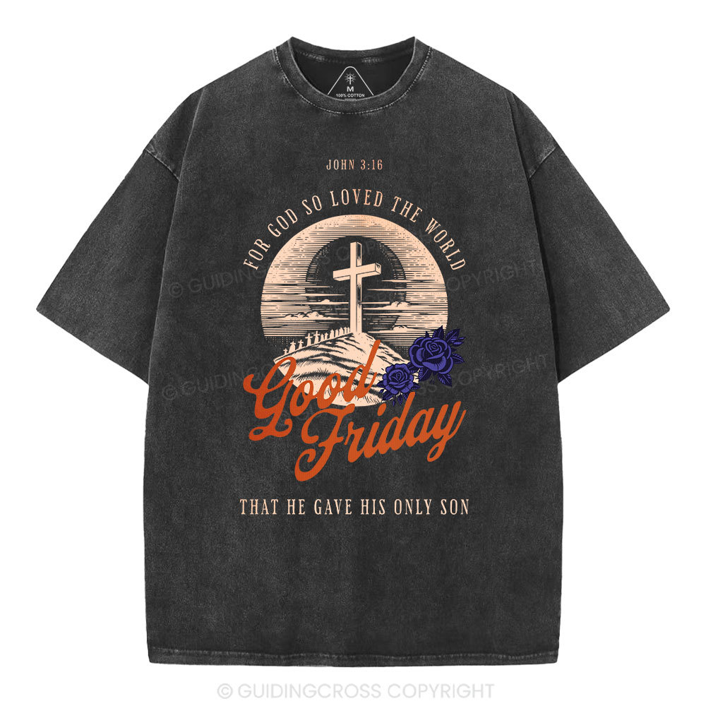 Good Friday Christian Washed T-Shirt