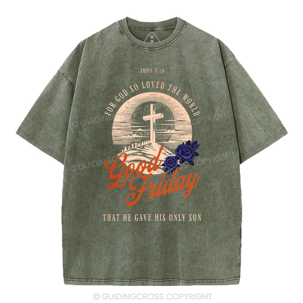 Good Friday Christian Washed T-Shirt