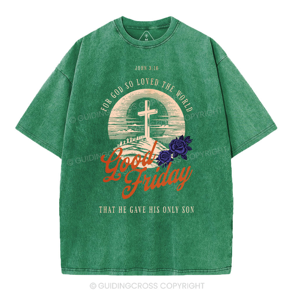 Good Friday Christian Washed T-Shirt