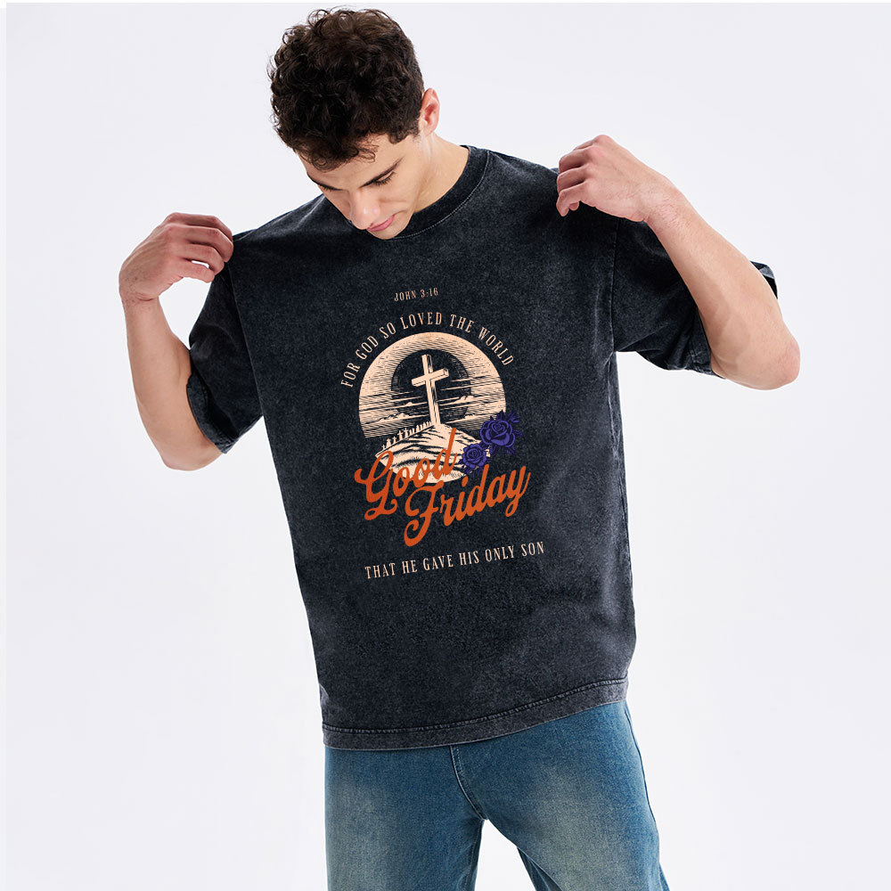 Good Friday Christian Washed T-Shirt