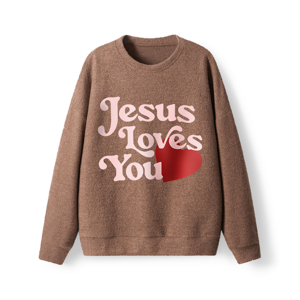 Good New Jesus Love You Lightweight Sweater