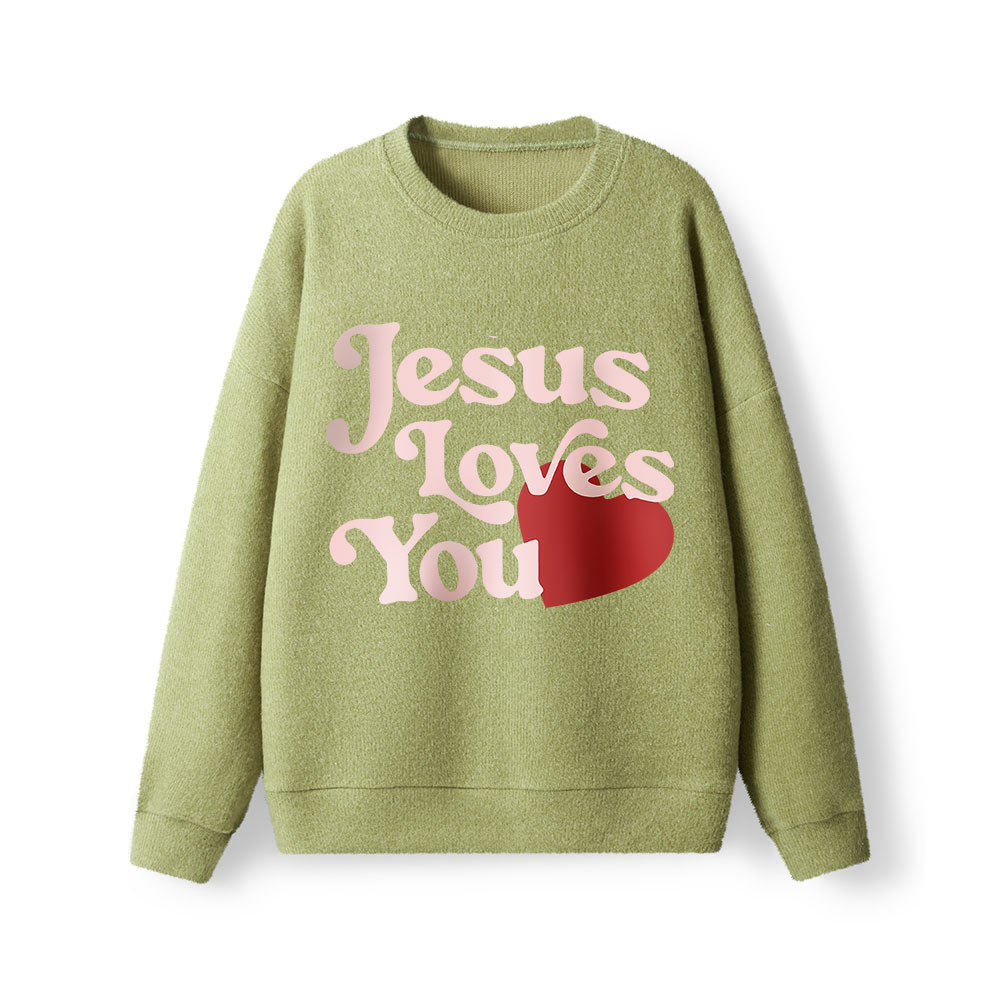 Good New Jesus Love You Lightweight Sweater