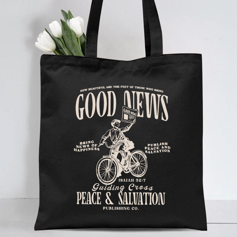 Good News Christian Canvas Tote Bag