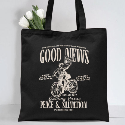 Good News Christian Canvas Tote Bag