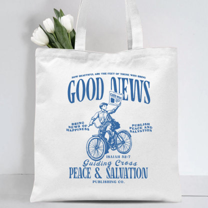 Good News Christian Canvas Tote Bag