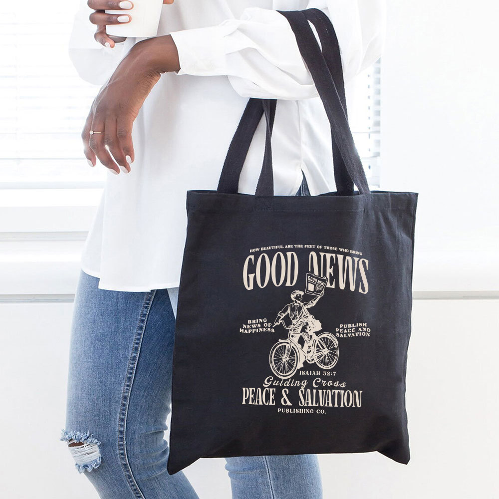 Good News Christian Canvas Tote Bag