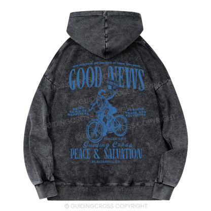Good News Christian Washed Hoodie