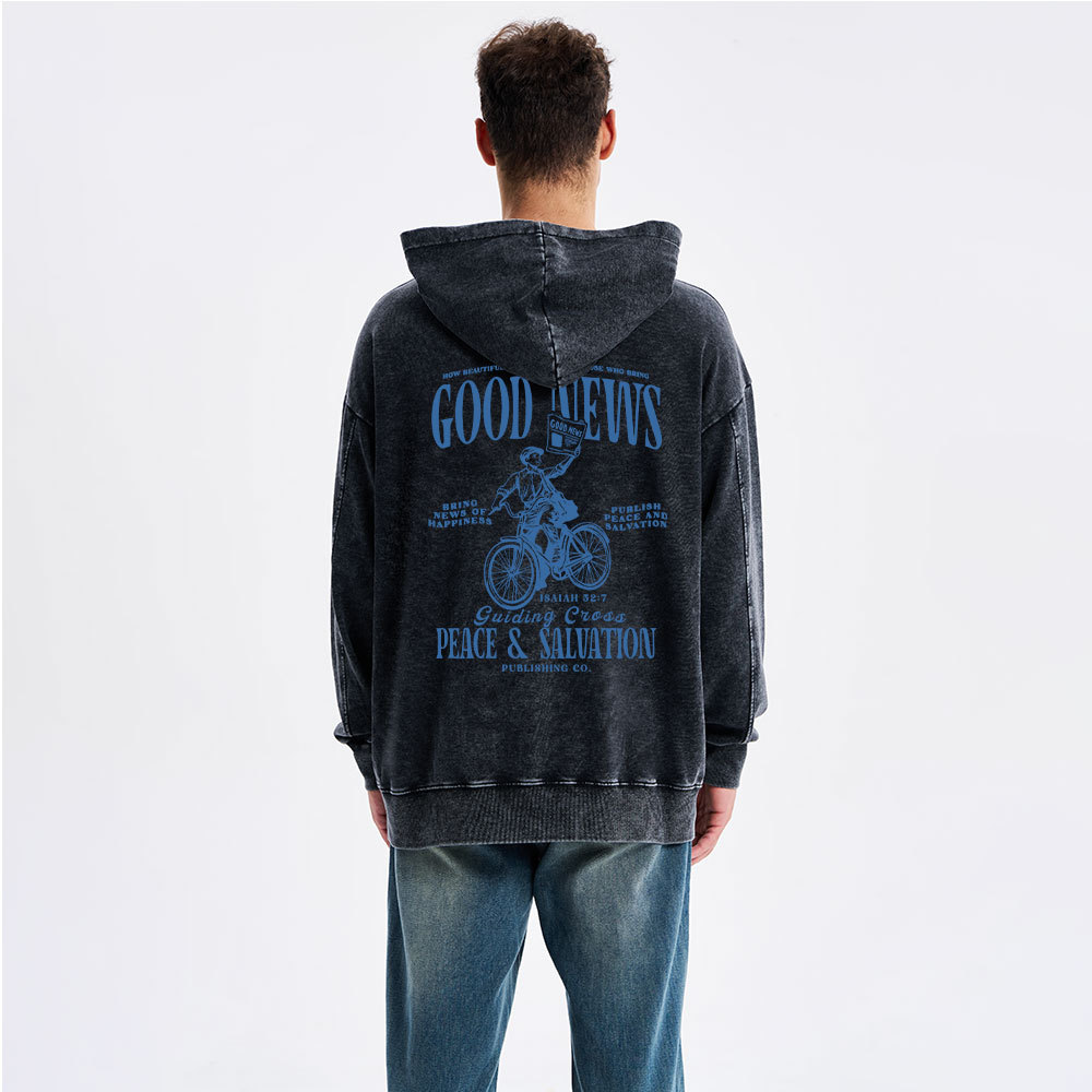Good News Christian Washed Hoodie