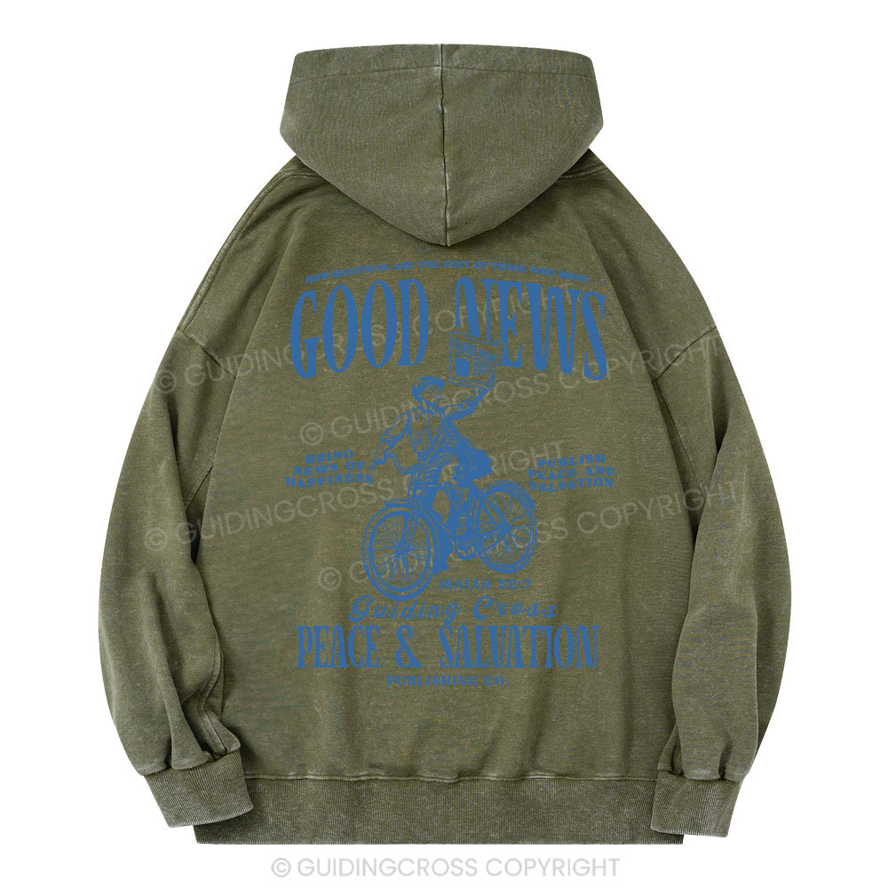 Good News Christian Washed Hoodie