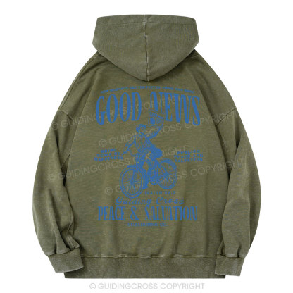 Good News Christian Washed Hoodie