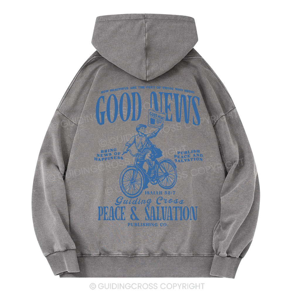 Good News Christian Washed Hoodie
