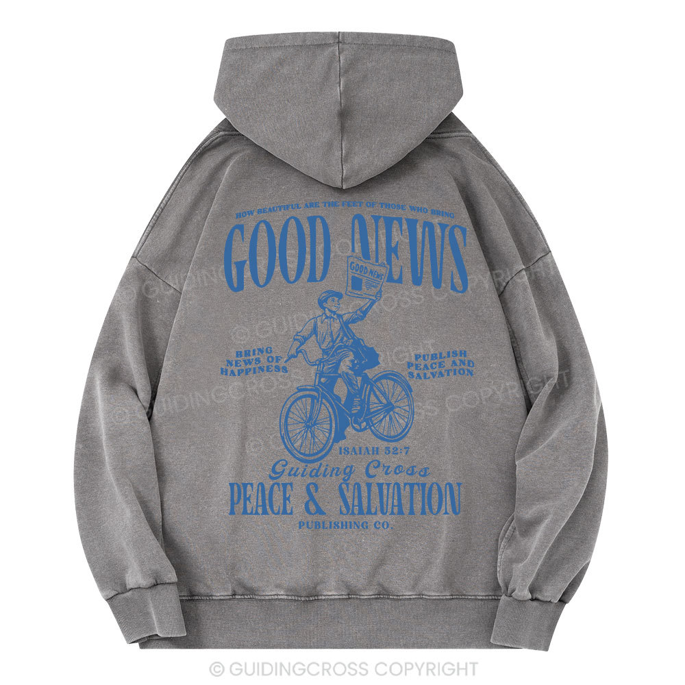 Good News Christian Washed Hoodie