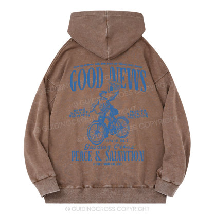 Good News Christian Washed Hoodie