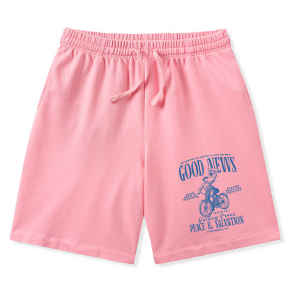 Good News Christian Washed Shorts