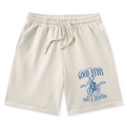 Good News Christian Washed Shorts