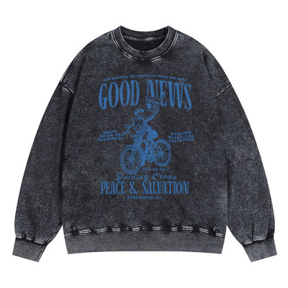 Good News Christian Washed Sweatshirt