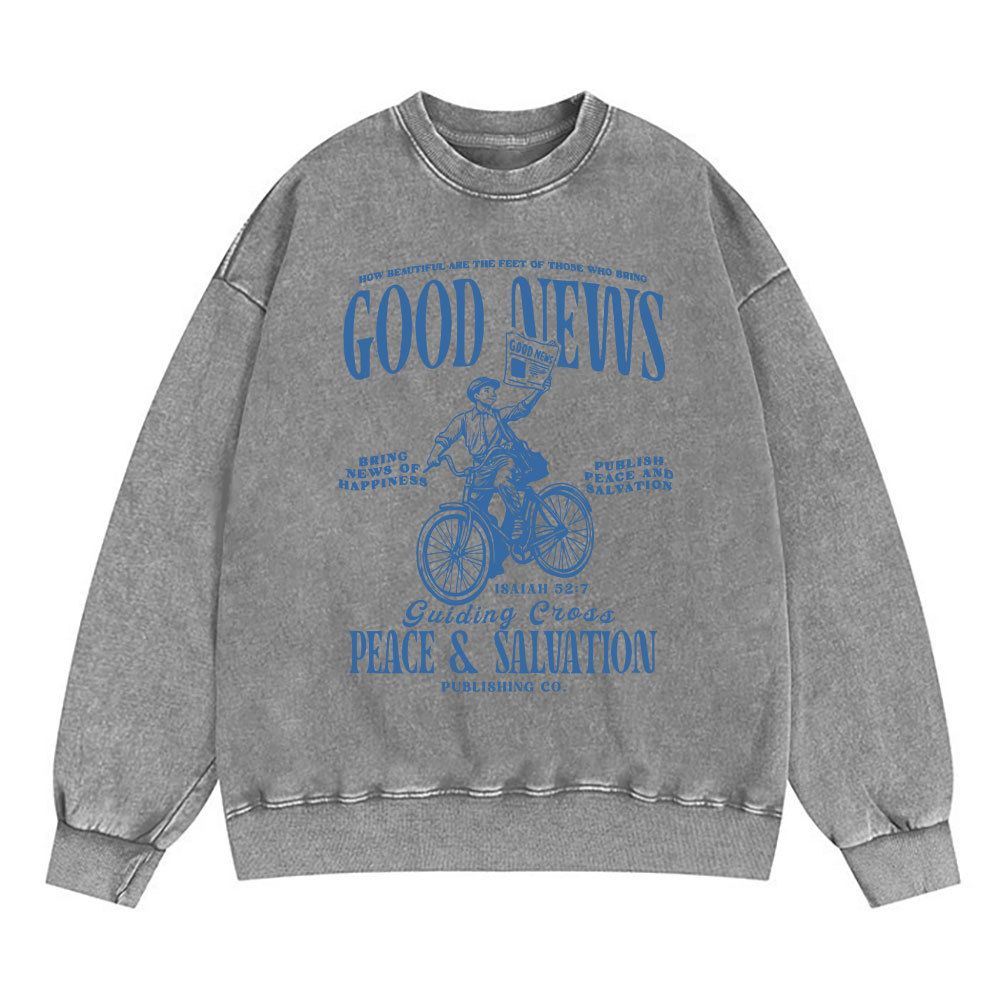 Good News Christian Washed Sweatshirt