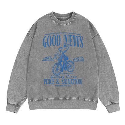 Good News Christian Washed Sweatshirt