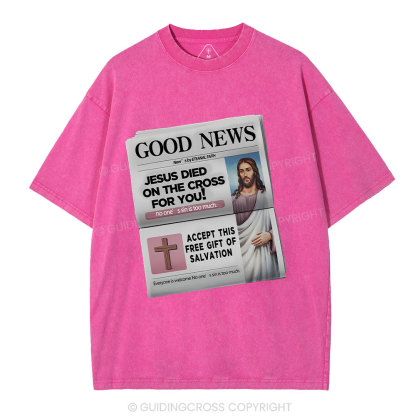Good News  Christian Washed T-Shirt
