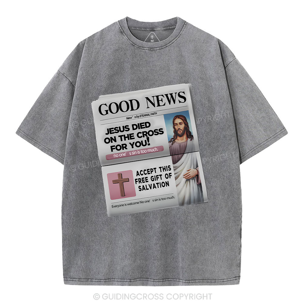 Good News  Christian Washed T-Shirt